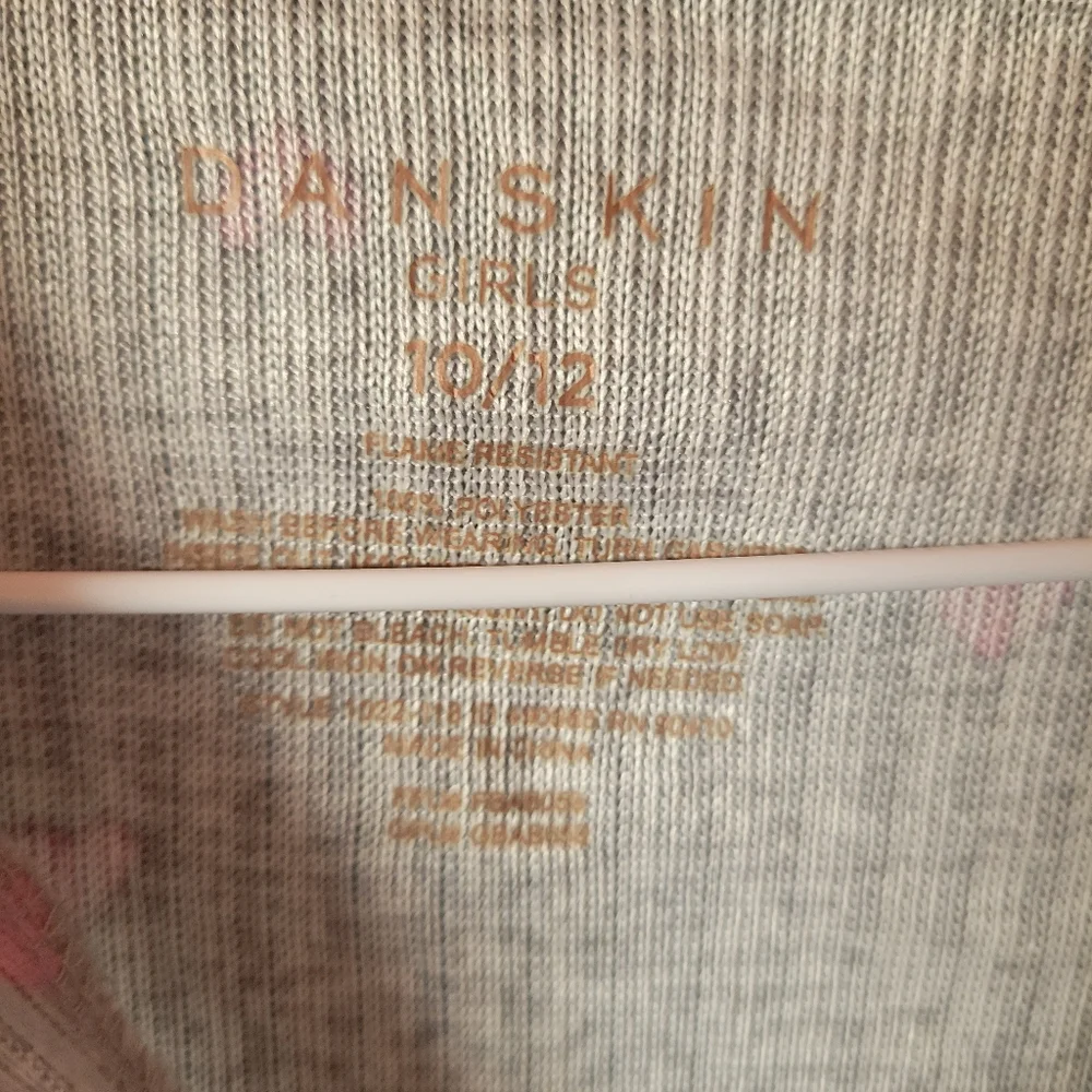 Danskin‎ Girls NWT Heart Pajama Top Girls Size 10/12